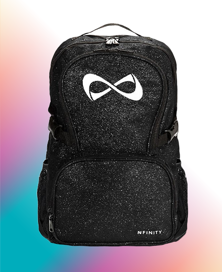 NFINITY BACKPACK Black Sparkle with White Logo